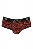 Sexy bokserki męskie w czerwoną panterkę jockstrapy Tribal jock bikini XL